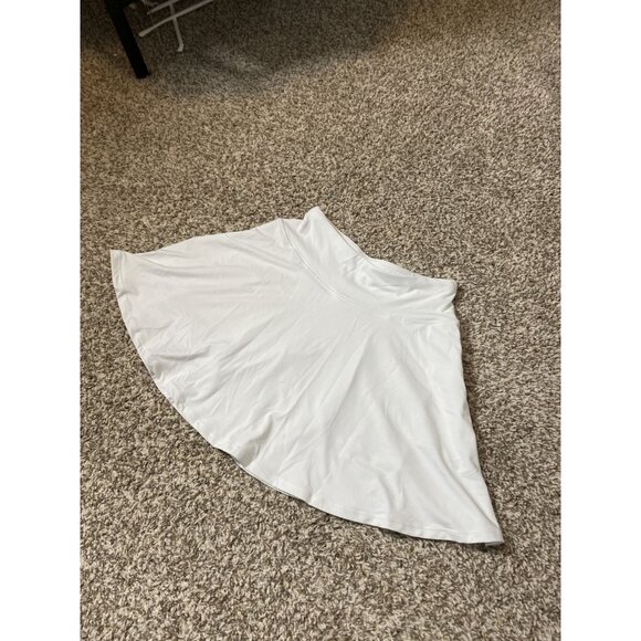 ⭐ 3/$15 Oalka Small White Workout Tennis Skort with Pocket Mesh Shorts - Picture 2 of 9